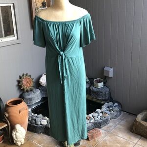 Off the shoulder tie front Dress M